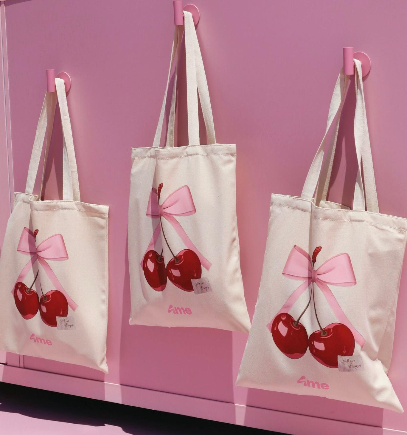Tote Bag “Cherry Kiss” by 4me 🍒